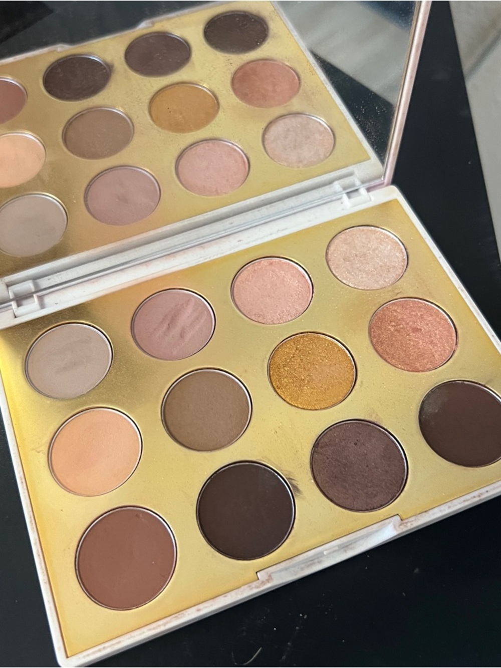 MAC Cosmetics Neutral Vise Eyeshadow Palette — Peach, Gold & Brown Tones (Used)